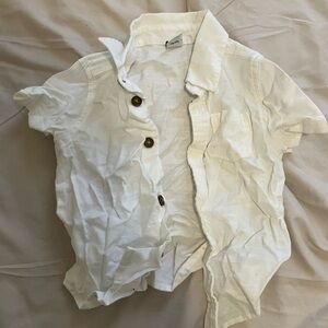 Old Navy Men's White Button Down Shirt
